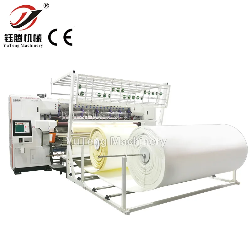 High-speed 1200rpm Computerized Quilting Machine with 2450mm Working Width and Automatic Thread Trimming
