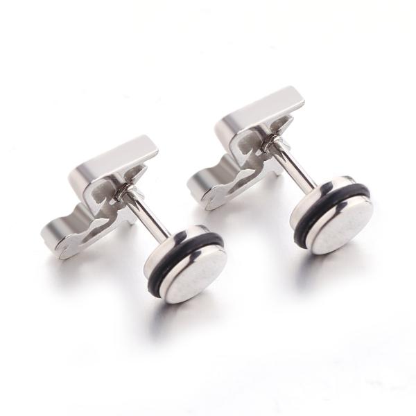 Custom Made Chinese Character Earrings Stainless Steel Body Piercing Jewelry