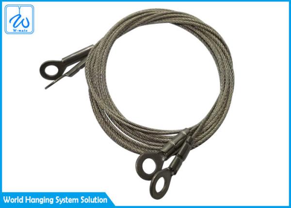 1.5mm galvanizou o olho do cabo de fio de aço & o estilingue 1x19 para o sistema de suspensão da lâmpada