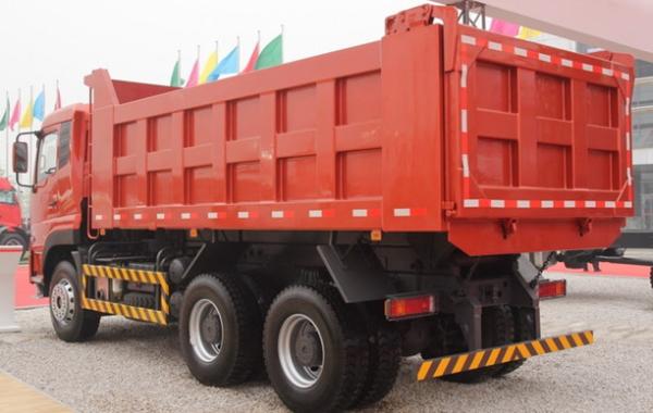 DongFeng Mining Dump Truck 6X4 Drive Model Red Color With 340HP Cummins Engine