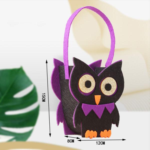 Halloween Non-woven Tote Bag with Ghost Pumpkin Felt Cloth Decoration Props
