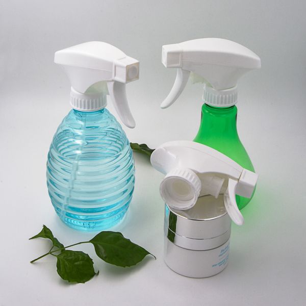 Double Cover Trigger Sprayer Nozzle 1.2CC Double Mist Trigger Sprayer White