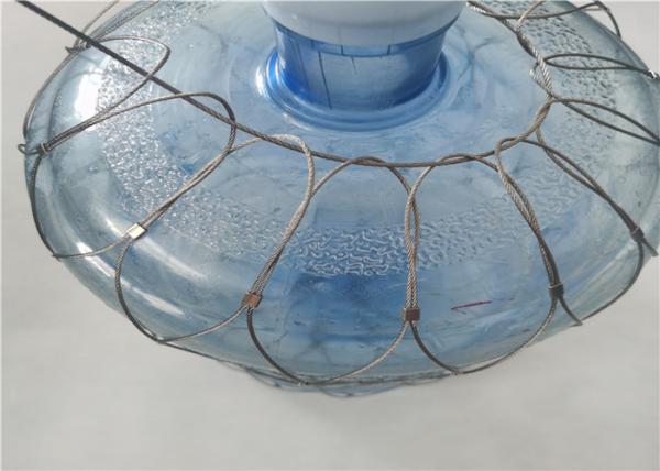 Ferruled Stainless Steel 7x7 Anti Theft Mesh Bag For Preventing Drop