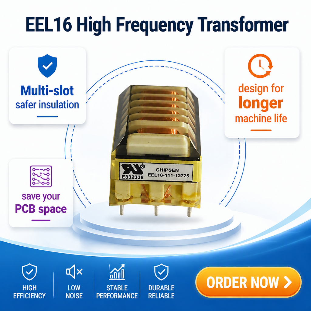 Custom EEL12 EEL16 EEL22 EEL25 PCB Mount Flyback Transformer For LED Power System