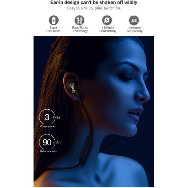 Dual Drivers 3.7V Tws True Wireless Stereo Earphones With Microphone