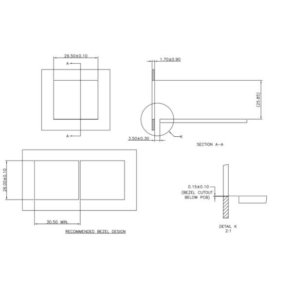 Stacked SFP Cage Connector 2 * 2 Combo Rated Voltage 125V With Grounding Pin