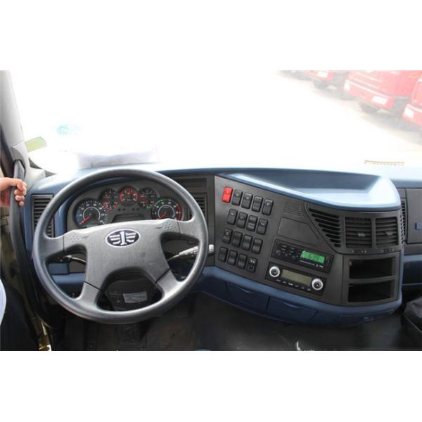 White Concrete Construction Equipment  , FAW J6P Self - Load Mobile Concrete Mixer 8 Cubic Meters