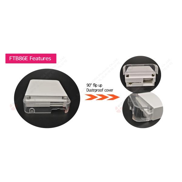 Гнездо терминальной коробки пролома в стене коробки прекращения оптического волокна дуплекса FTTH SC оптически