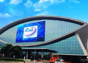 Electronic Led Mesh Flexible Curtain Screen , Outdoor SMD Led Display Rainproof