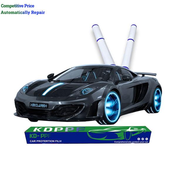 Self Healing Car Paint Protection Film Roll Gold Series Anti Yellow Clear TPU PPF Film For Business / Luxury Design Style