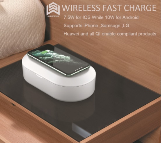 Multifunctional ultraviolet disinfection box wireless charger