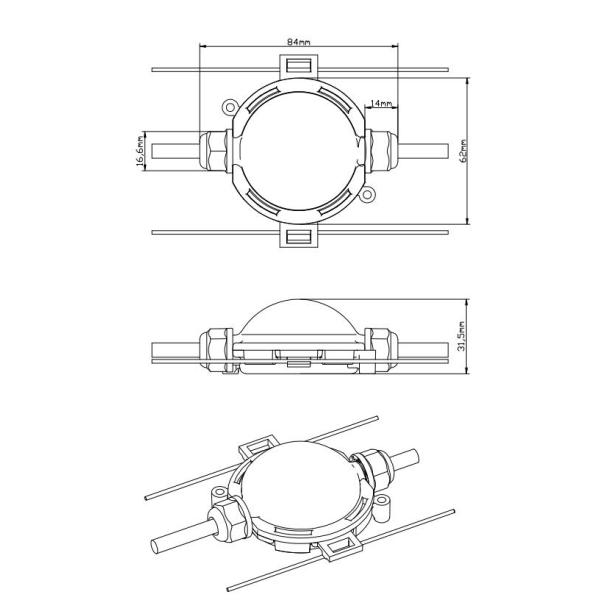 Коммерчески вися цвет источника света пункта СИД изменяя 0,028 Ампс энергосберегающий