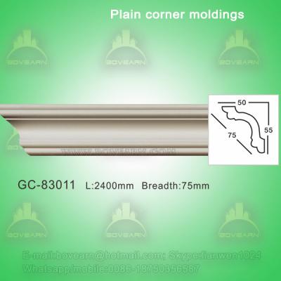 Gypsum Crown Moulding Plain Cornice Moulding For Villa/Hotel/Bungalow Ceiling Decoration