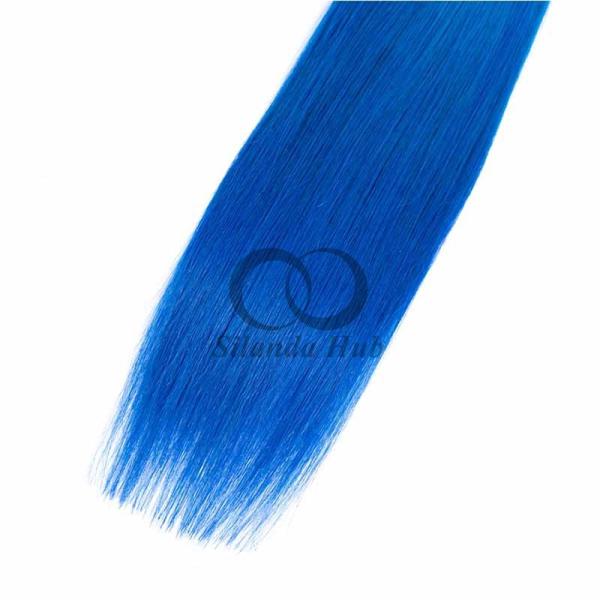 #T1B/Blue Straight Remy Human Hair Bundles Sew In Weave Bundles Brazilian Bundle Deals