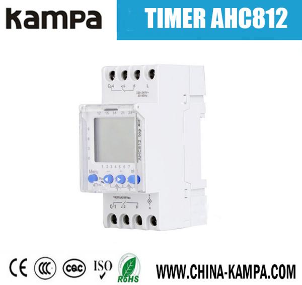 AHC812 220V 2 Channels weekly programmable digital timer