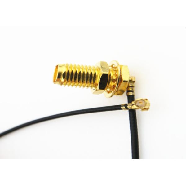 IPEX To SMA Flexible Coaxial Cable , Double Shielding Micro Coaxial Cable