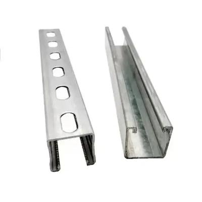 Bulk SS400 Slotted Solid Strut Channel Steel Galv Unistrut For Construction