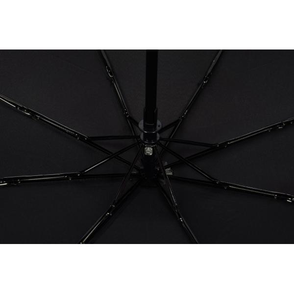 Adults 3 Fold LED Flashlight Handle Umbrella with Reflective Strip and Windproof Cover