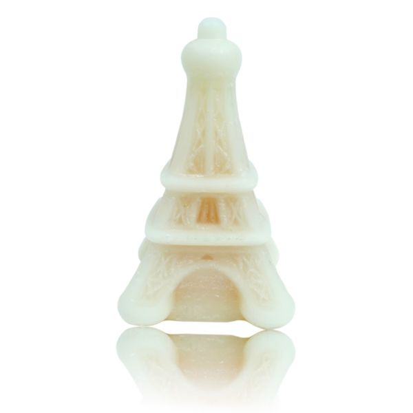 Eiffel Tower Shaped Wax Bottle Candy with Fruity Liquid Center and Customizable Flavors in Chewable Wax Shell