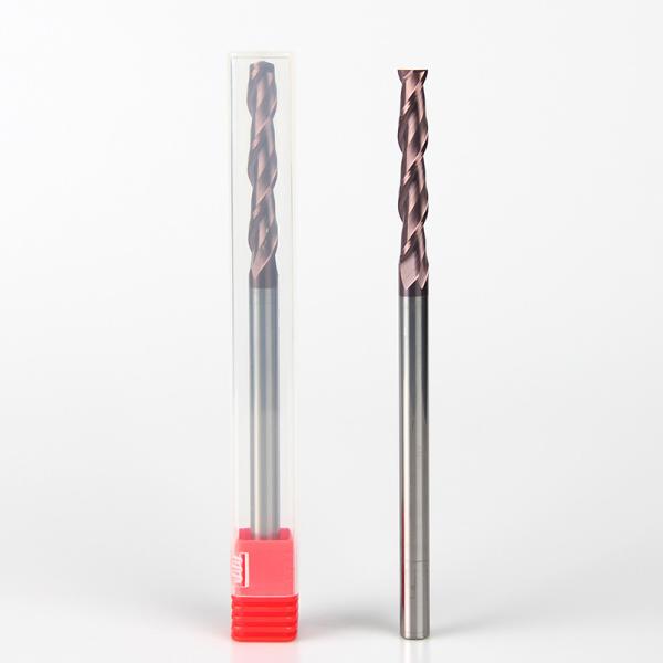 Extra Long Solid Carbide End Mill Square Corner Radius End Mill / Aluminum End Mill HRC55 HRC60 HRC65 Tialn Coated