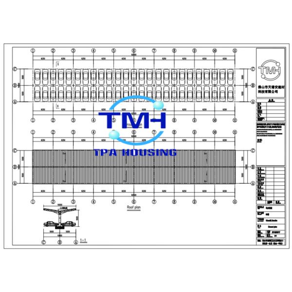 A construção econômica da garagem de estacionamento do carro/pré-fabricou Strcuture de aço claro