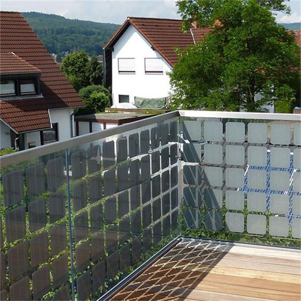 Painel de células solares transparentes de vidro transparente BIPV 220v