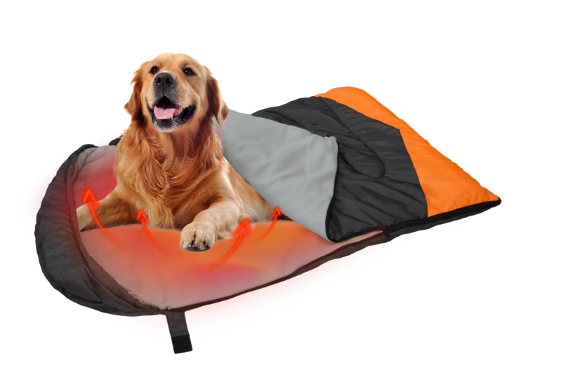 Custom OEM ODM Heated Dog Sleeping Bag 3‑Level Adjustable Temperature, Private Label Hollow Cotton Pet Sleeping Bag 71*108cm, Custom Logo & Packaging for Camping Travel Home Outdoor, CE FCC Certified