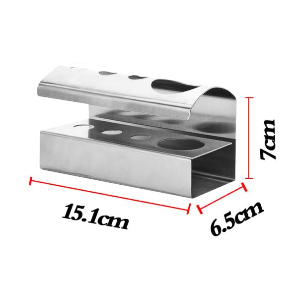 3 аксессуара Bathroom держателя зубной щетки нержавеющей стали держателя стены отверстий домашних
