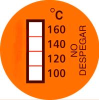 レストラン 逆戻りのない温度敏感ラベル 100~160°C 高温用途