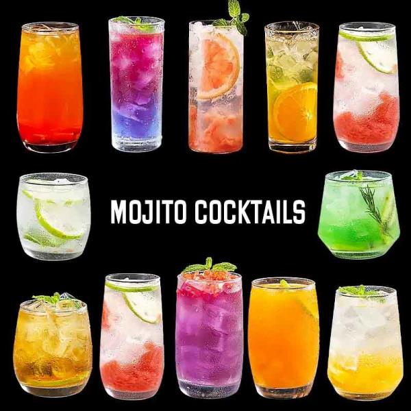 Commercial 8OZ-13OZ Highball sans tiges Glassess- lave-vaisselle Barware sécurisé pour les cocktails / bière / whisky