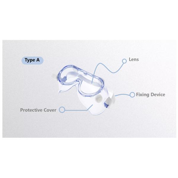 Anti Impact EN166 180mm Medical Protective Goggles