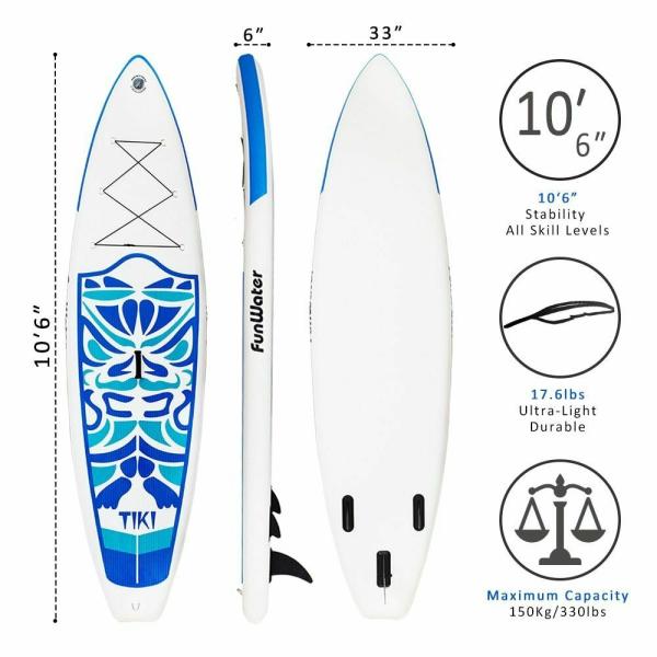 150KG 320X84X15CM Inflatable Fishing Sup Boards