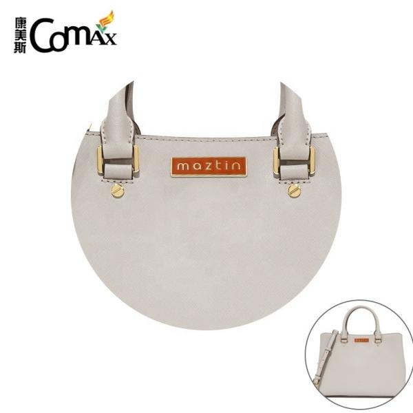 Custom Embossed Metal Name Plate for Eco-friendly Handbags Bag Hardware