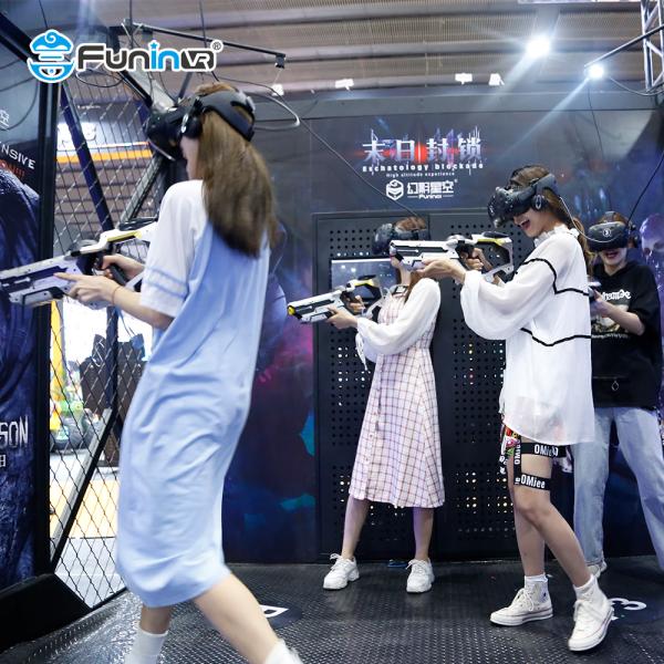 Парк VR+ едет электронная комната VR избежания видеоигр 9D VR предназначенная для многих игроков динамическая