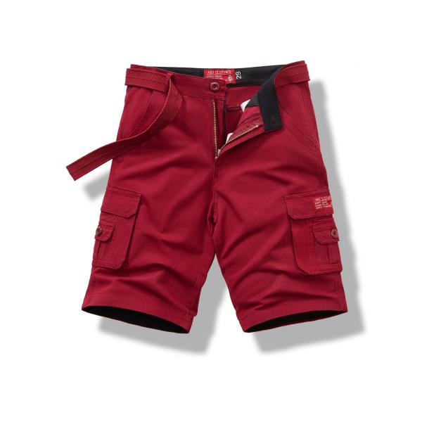 Men's Cargo Shorts Thick Cotton Material in Loose Fit with Multi-Pocket Convenience