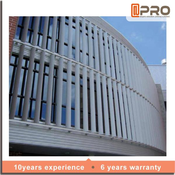 Exterior 4.0mm Aluminum Shutters Louver Shades Powder Coating