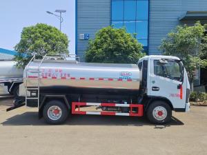 Dongfeng DFAC Stainless Steel Tanker Truck 5000 Liters Milk Tanker Truck
