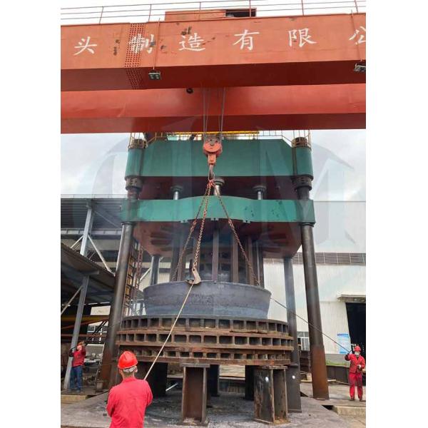 40mm Thickness Carbon Steel Ellipsoidal Dish Head 2:1 Elliptical Head With 8000mm Diameter