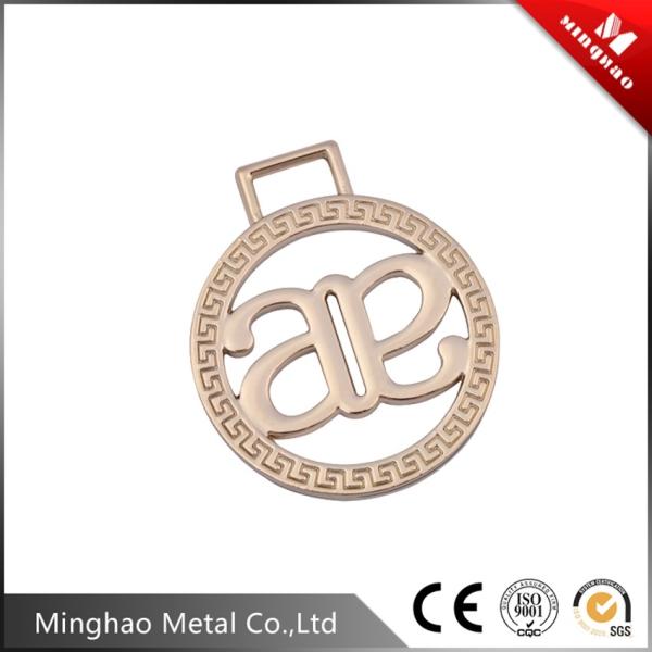 Luxury handbag metal logo tag for bag parts,Customer size,Iron Wire logo tag