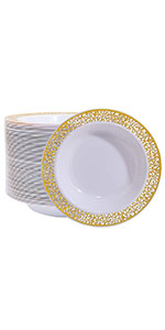 Gold Rim Plastic Champagne Glasses Perfect For Wedding, Thanksgiving Day, Christmas Champagne Flutes Disposable