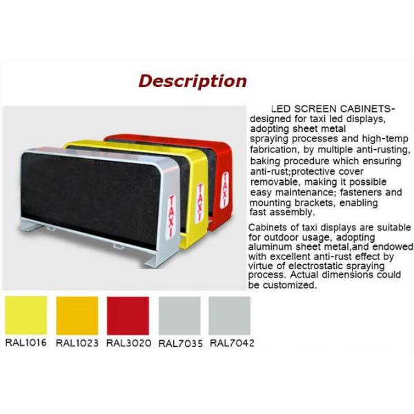 SMD 3528/2727 full color taxi top advertising led display for indoor / outdoor