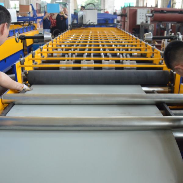 1220mm Galvanized Steel PPGI Metal Tile Roof Panel Roll Forming Machine
