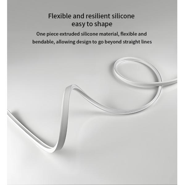 Silicone LED Strip Light Cover 10*10mm Indoor Flexible LED Strip Cover With Neon Border