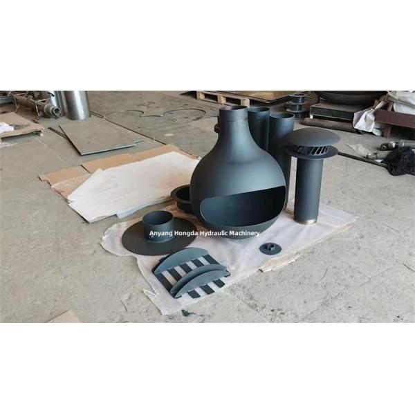 600 мм Роскошный Современный Черный Вращающийся Сферический Подвесной Дровяной Камин