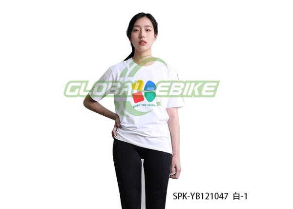 Customized Team Mountain Bike Jersey Short Sleeve No Zipper Respiratory Pattern