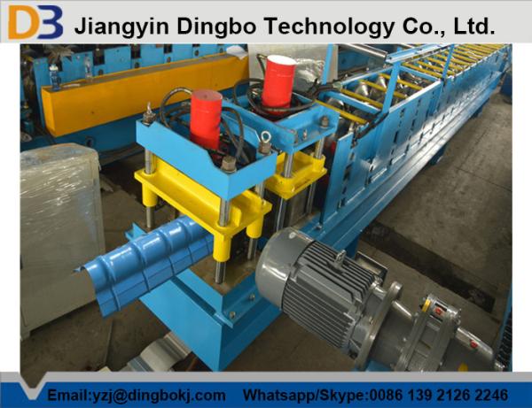 3KW Hydraulic Power Metal Roofing Ridge Caps Roll Forming Machine with Cutting Device
