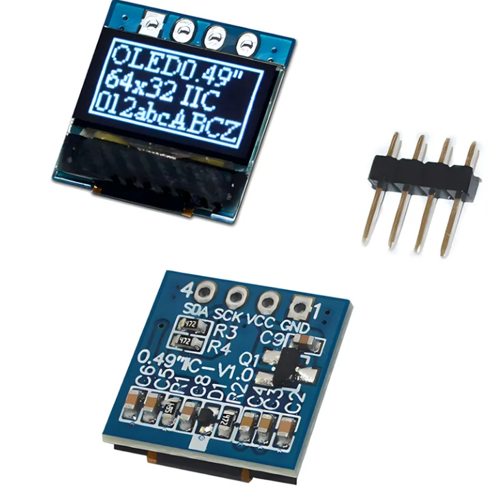 0.49 Inch Graphic OLED Display With SSD1315 Support and I2C Interface for Clear Monochrome Graphics