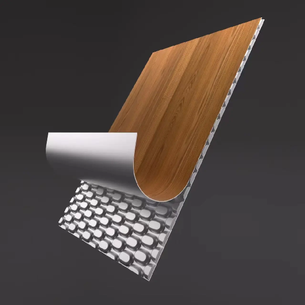 3D American Walnut Wood Grain Aluminum Composite Panel for Exterior Wall Cladding