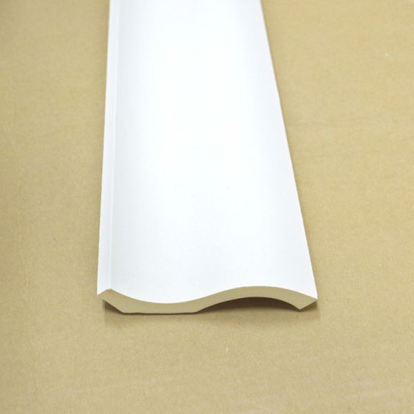 GC-83056 Pollution Free Coastal Villas Polyurethane Smooth Plain Pre-Painted Crown Moulding