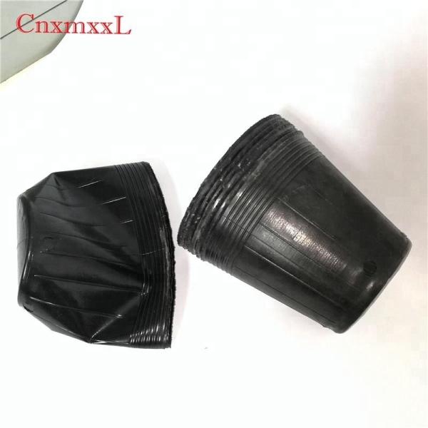 Durável modelagem por injeção o diâmetro superior plástico do preto 9cm do potenciômetro de flor do HDPE 0.5L